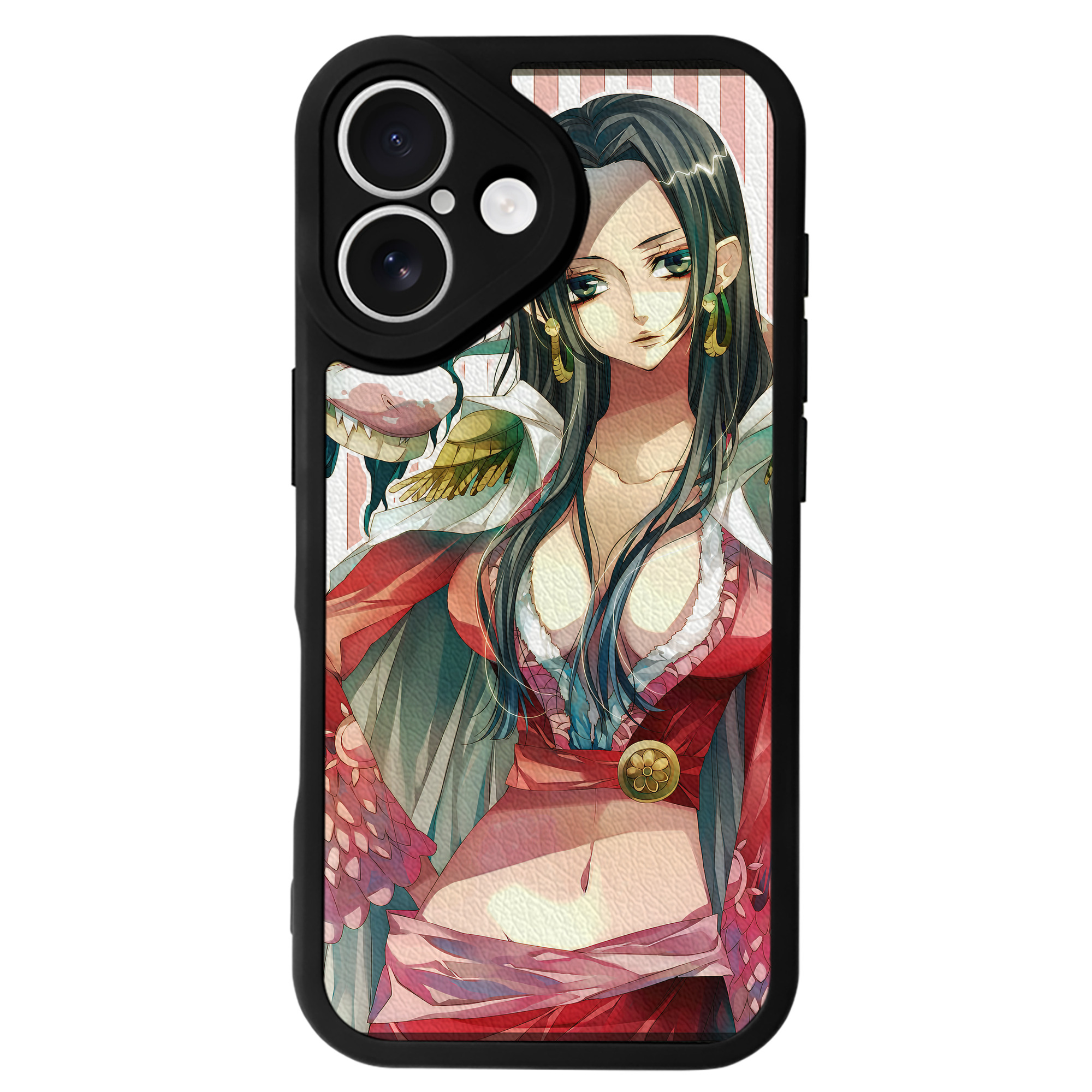 （画像用） ワンピース ONE PIECE 【iPhone 16シリーズ対応】シリコンスマホケース（レザー調） 材質：シリコン